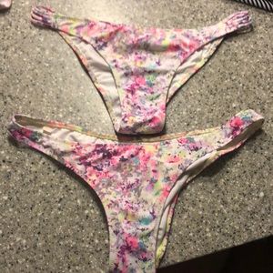 Cheeky Paint splattered VS Bikini bottoms